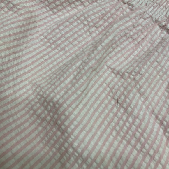 Boxercraft Pink Striped Cotton Seersucker Shorts Elastic Waist, Women’s Sz Med - Picture 9 of 12